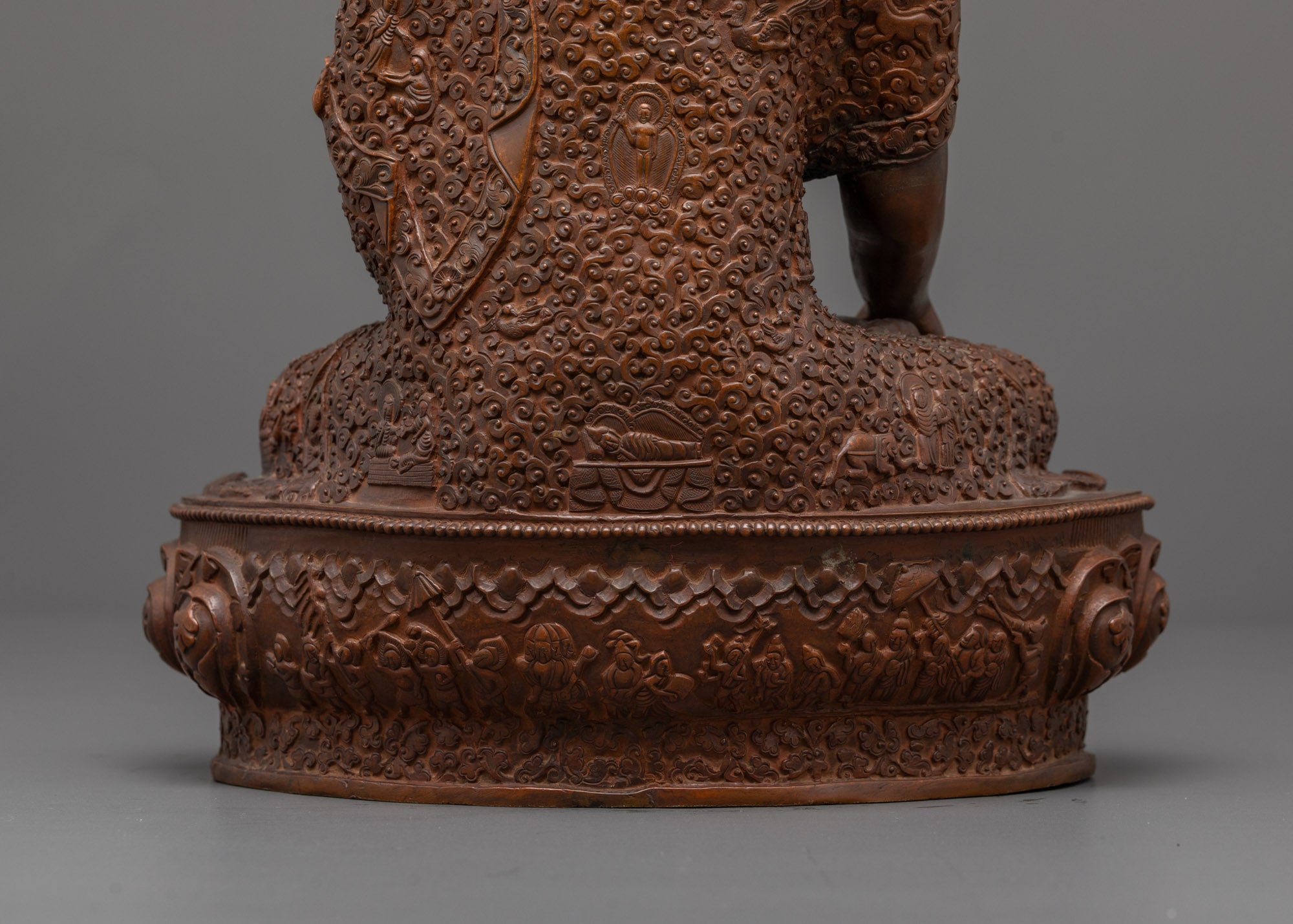 Sacred Oxidized Buddha Statue | Awakened Teacher Sculpture