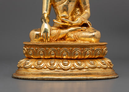 Shakyamuni Buddha Statue | Traditional Himalayan Buddhist Artwork