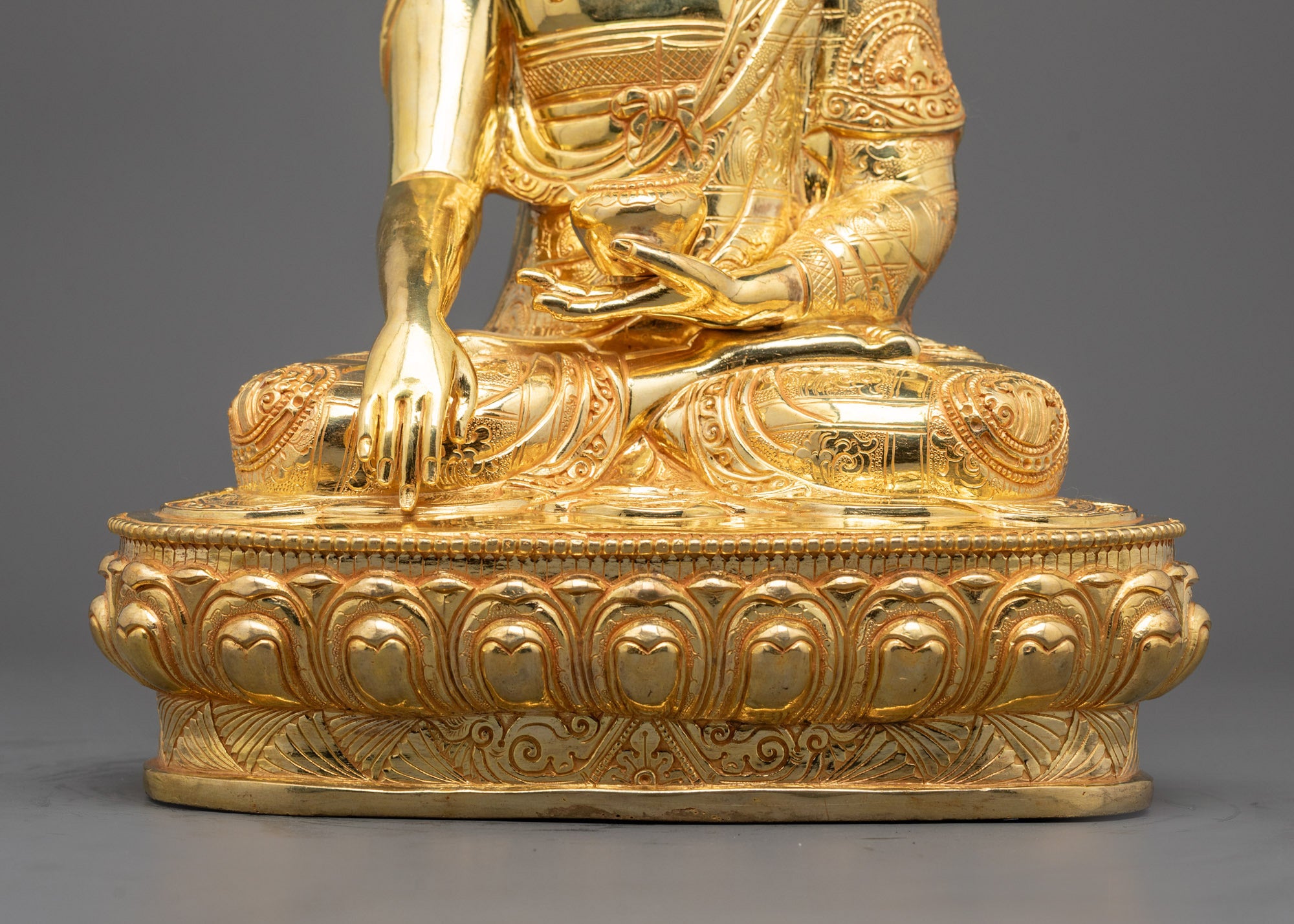 Shakyamuni Buddha Statue | Nepalese Hand-Carved Spiritual Decor