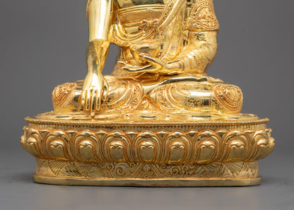 Shakyamuni Buddha Statue | Nepalese Hand-Carved Spiritual Decor