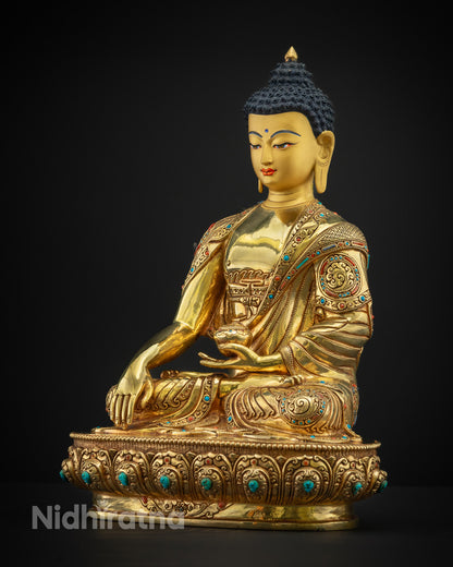 Sacred Shakyamuni Buddha Statue | Traditional Buddhist Altar