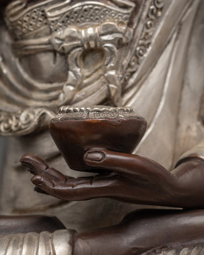 Oxidized Shakyamuni Buddha Statue | Himalayan Enlightened Master Decor