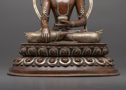 Crowned Shakyamuni Buddha Statue | Regal Enlightenment in Handcrafted