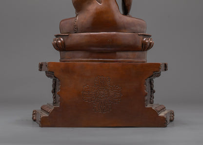 Shop Oxidized Shakyamuni Buddha Statue | Traditional Copper Sculpture