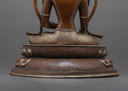 Crowned Shakyamuni Buddha Statue | Regal Enlightenment in Handcrafted