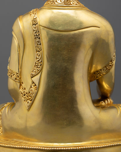 Detailed Buddha Shakyamuni Statue | Handmade Buddhist Idol for Peace