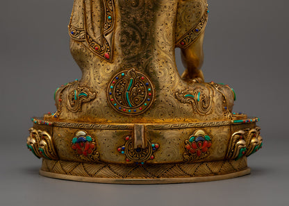 Buddha Shakyamuni Statue | Artisan Carved Copper Statue