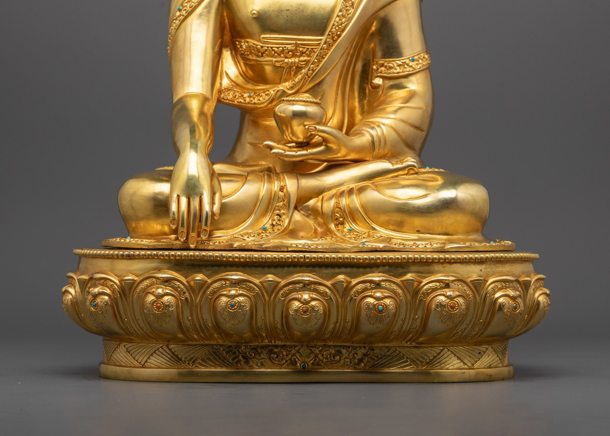 Shakyamuni Buddha Sculpture | Traditional Tibetan Statue