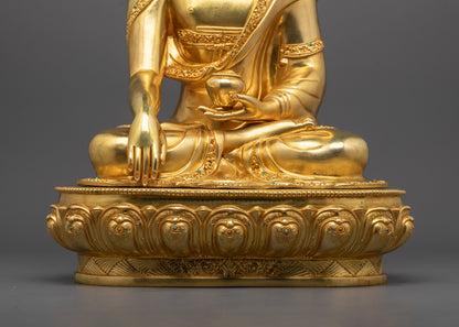 Shakyamuni Buddha Sculpture | Traditional Tibetan Statue