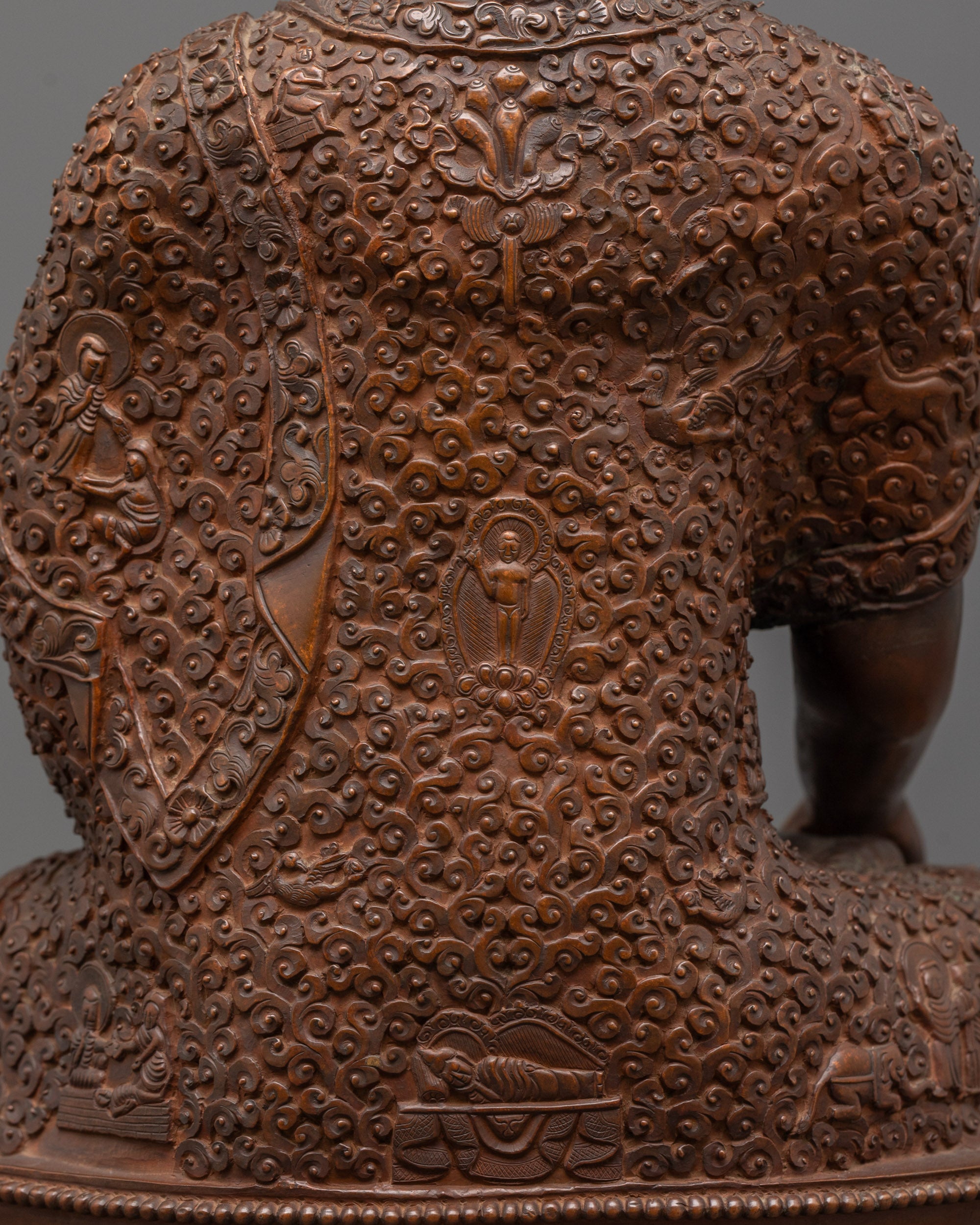 Sacred Oxidized Buddha Statue | Awakened Teacher Sculpture