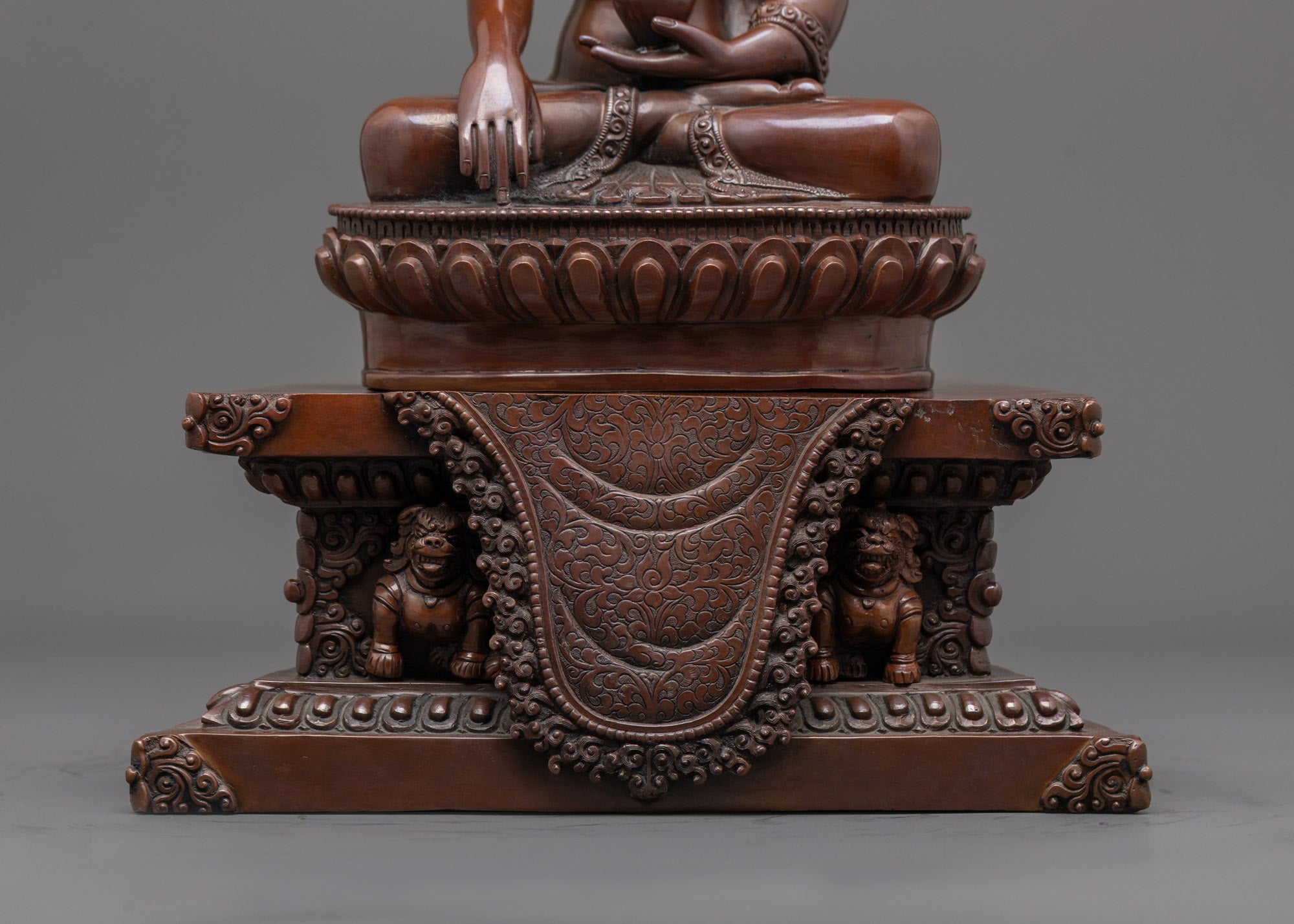 Shop Oxidized Shakyamuni Buddha Statue | Traditional Copper Sculpture