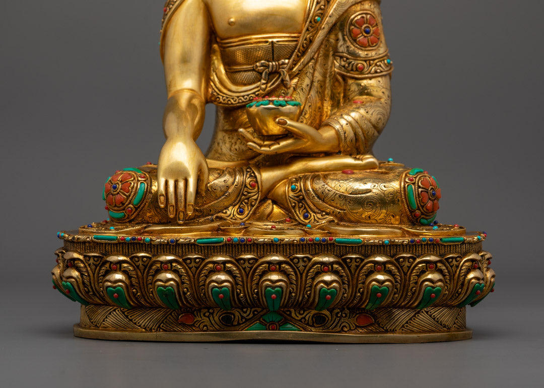 Buddha Shakyamuni Statue | Artisan Carved Copper Statue