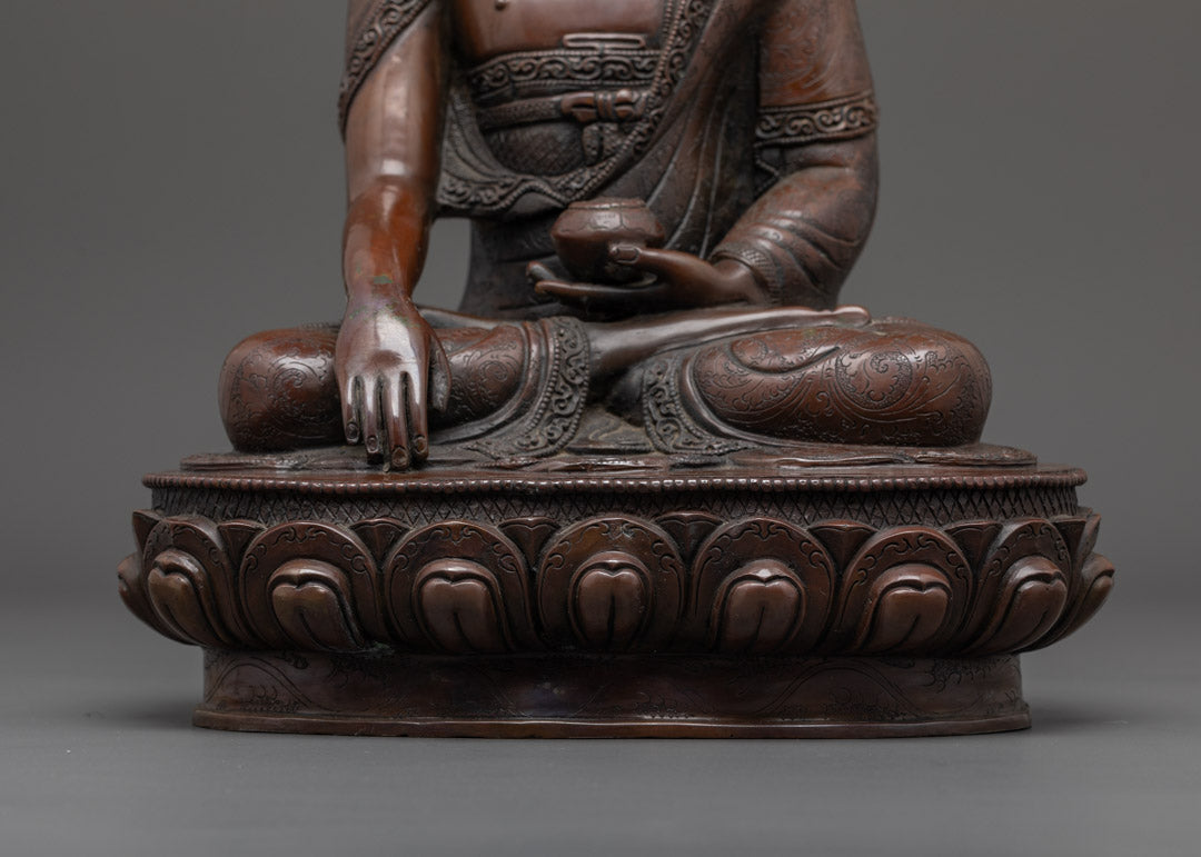 Shakyamuni Buddha Statue | Traditional Nepalese Buddhist Art