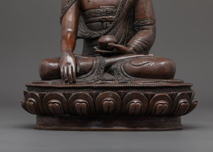 Shakyamuni Buddha Statue | Traditional Nepalese Buddhist Art