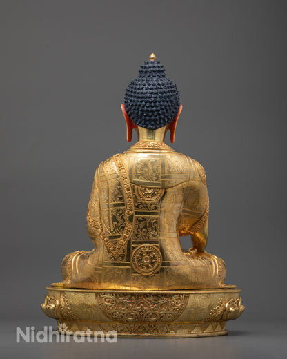 Shakyamuni Buddha Sculpture from Nepal | Traditional Buddhist Statue