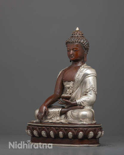 Oxidized Shakyamuni Buddha Statue | Himalayan Enlightened Master Decor