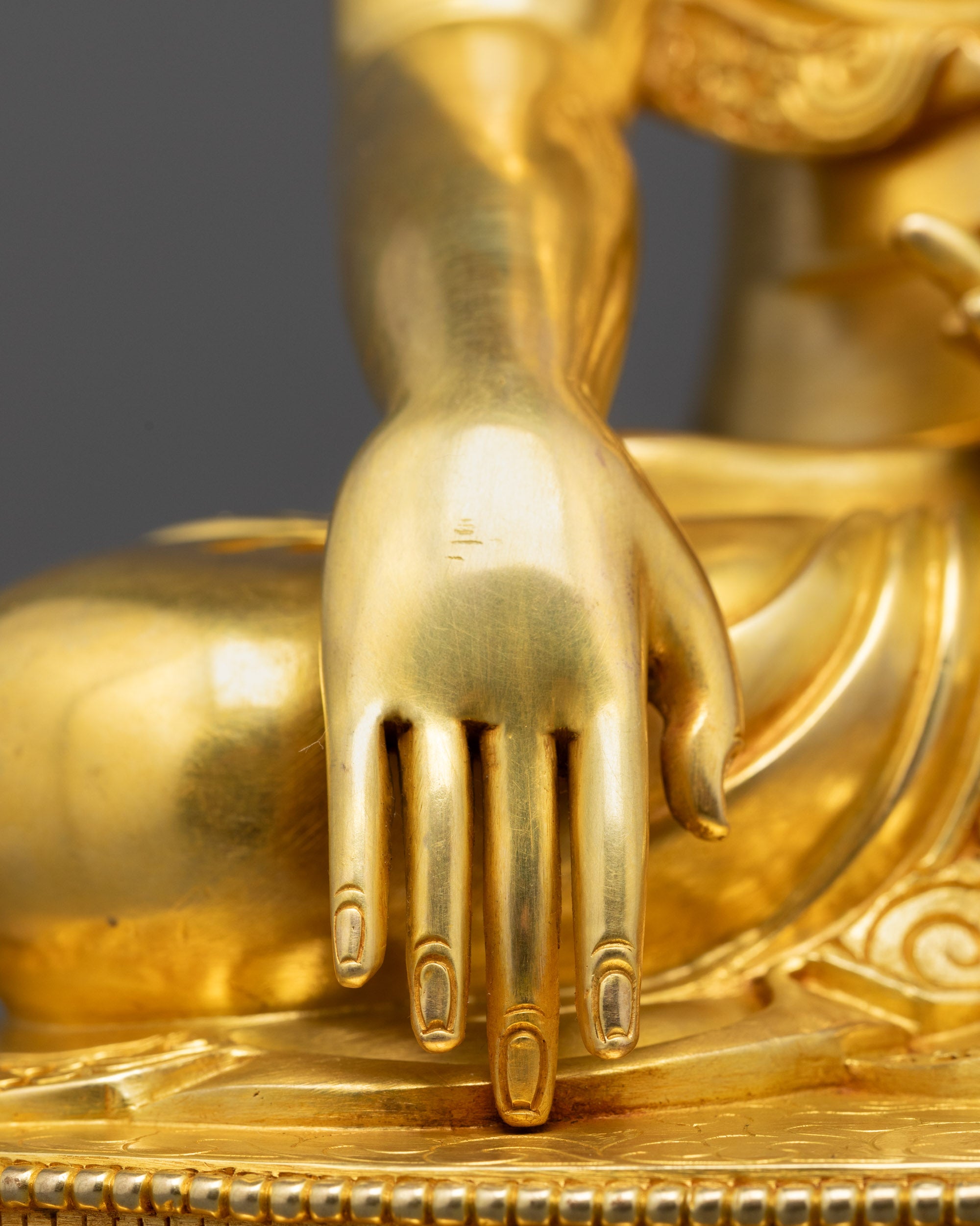 Detailed Buddha Shakyamuni Statue | Handmade Buddhist Idol for Peace