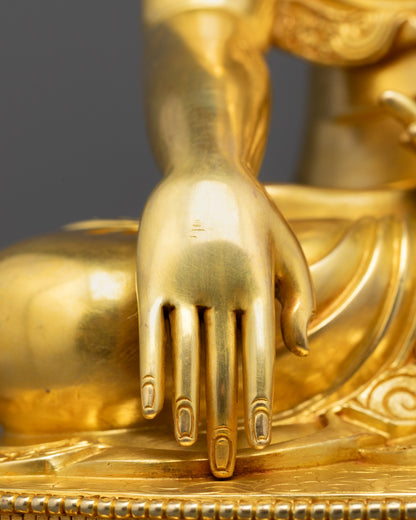 Detailed Buddha Shakyamuni Statue | Handmade Buddhist Idol for Peace