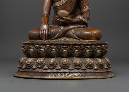 Shakyamuni : Lotus Buddha Statue