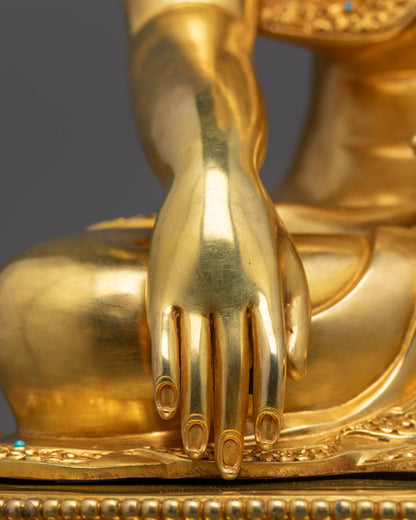 Shakyamuni Buddha Sculpture | Traditional Tibetan Statue