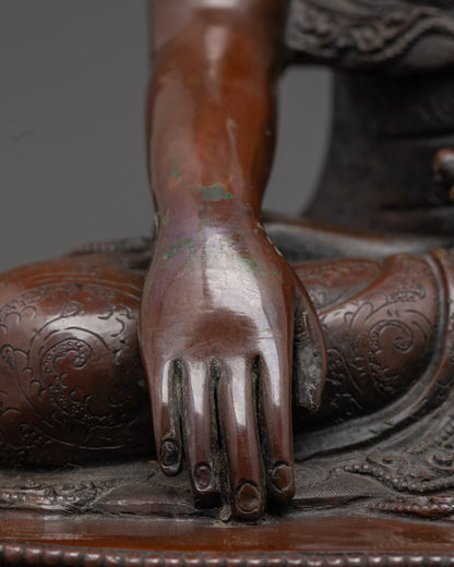 Shakyamuni Buddha Statue | Traditional Nepalese Buddhist Art