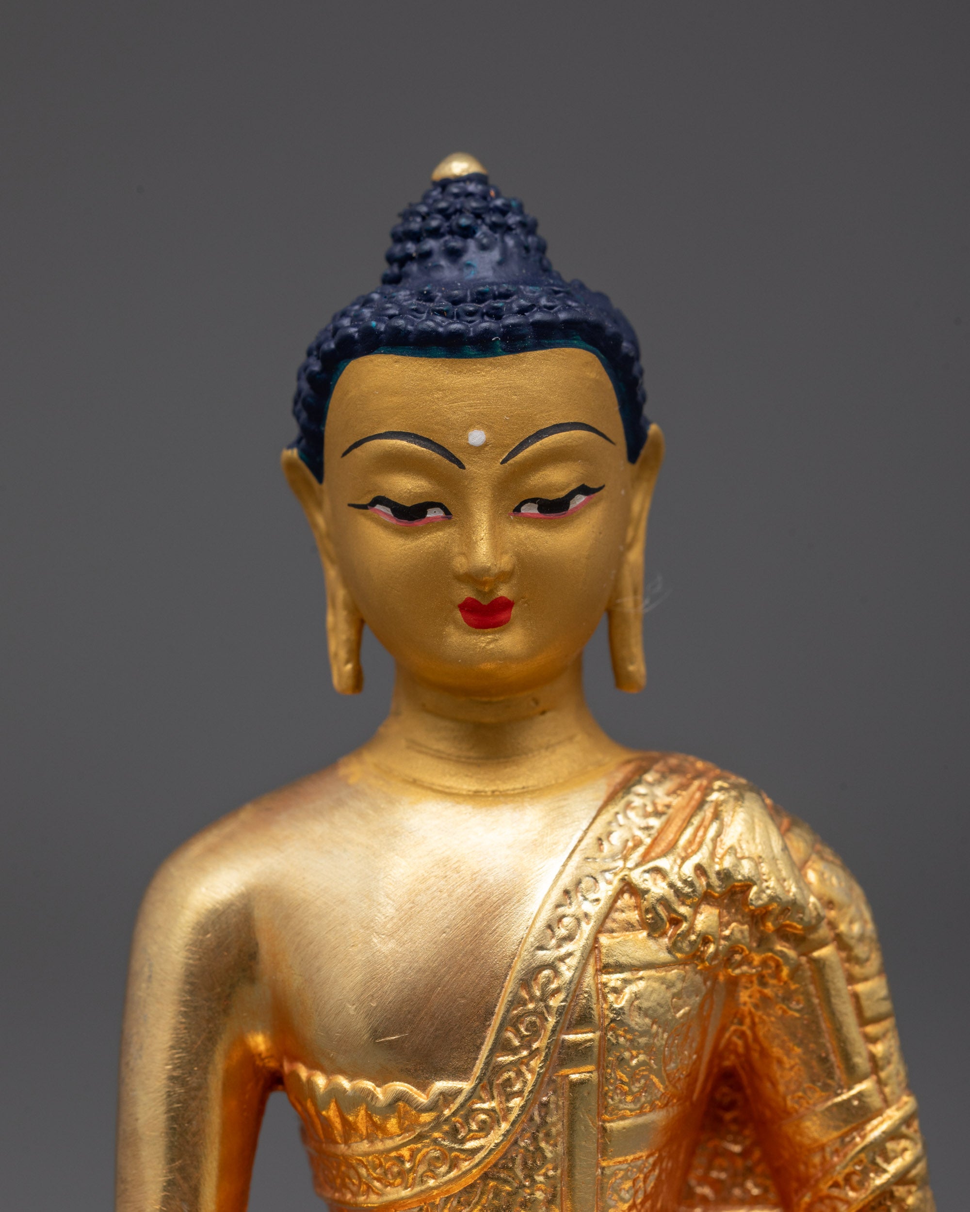 Machine-Crafted Shakyamuni Buddha Statue | Crafted by Nepalese Masters