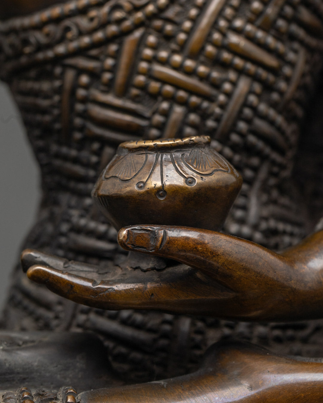 Shakyamuni Buddha Buddhist Statue | Handcrafted Oxidized piece