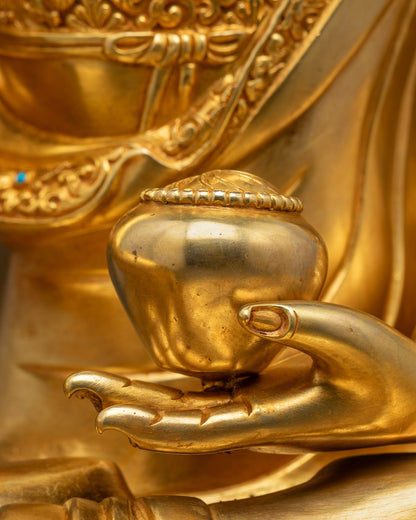 Shakyamuni Buddha Sculpture | Traditional Tibetan Statue
