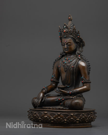 Elegant Crown Buddha Shakyamuni Statue