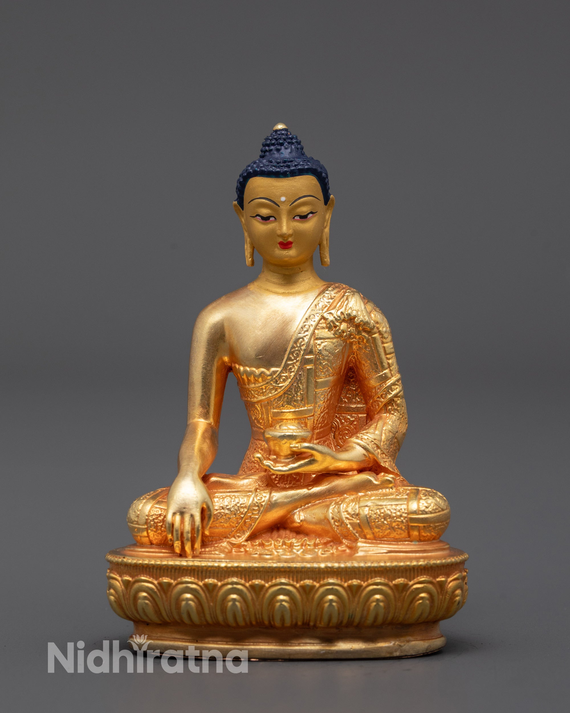 Machine-Crafted Shakyamuni Buddha Statue | Crafted by Nepalese Masters