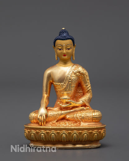 Machine-Crafted Shakyamuni Buddha Statue | Crafted by Nepalese Masters