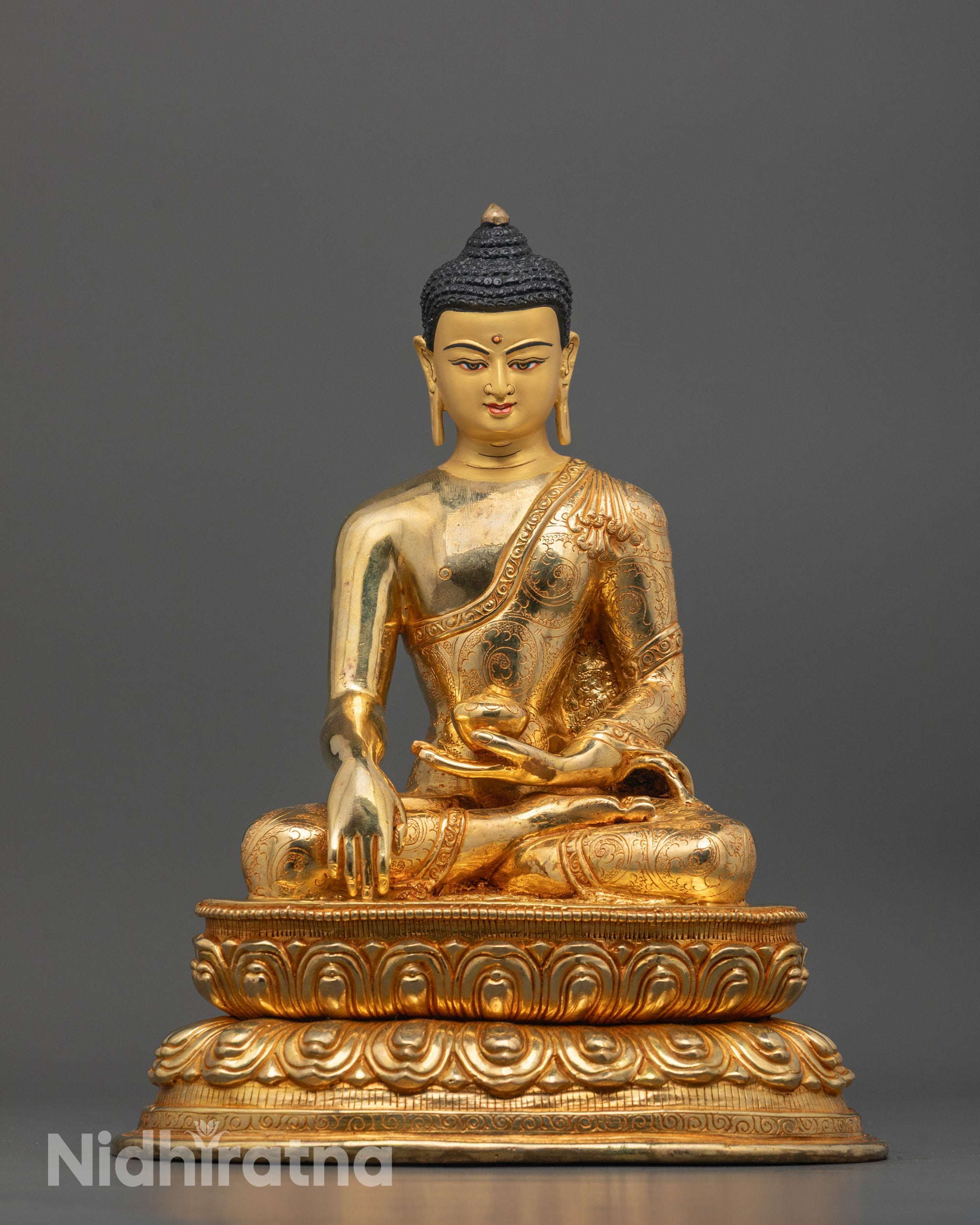 Shakyamuni Buddha Statue | Traditional Himalayan Buddhist Artwork
