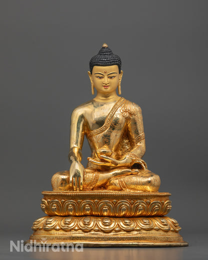 Shakyamuni Buddha Statue | Traditional Himalayan Buddhist Artwork