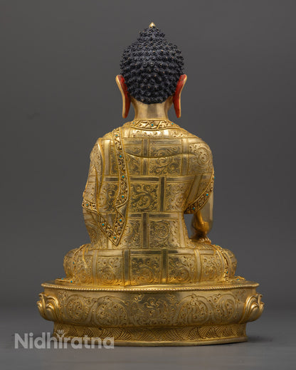 Nepalese Shakyamuni Buddha Statue | Handmade Buddhist Art