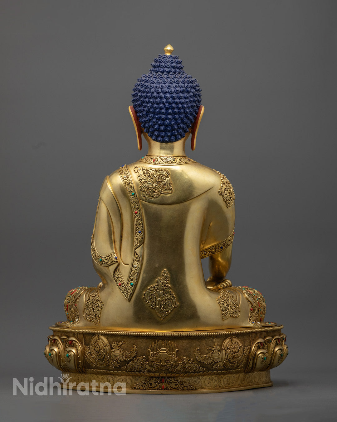 Buddhist Shrine Shakyamuni Statue | Nepalese Spiritual Sculpture