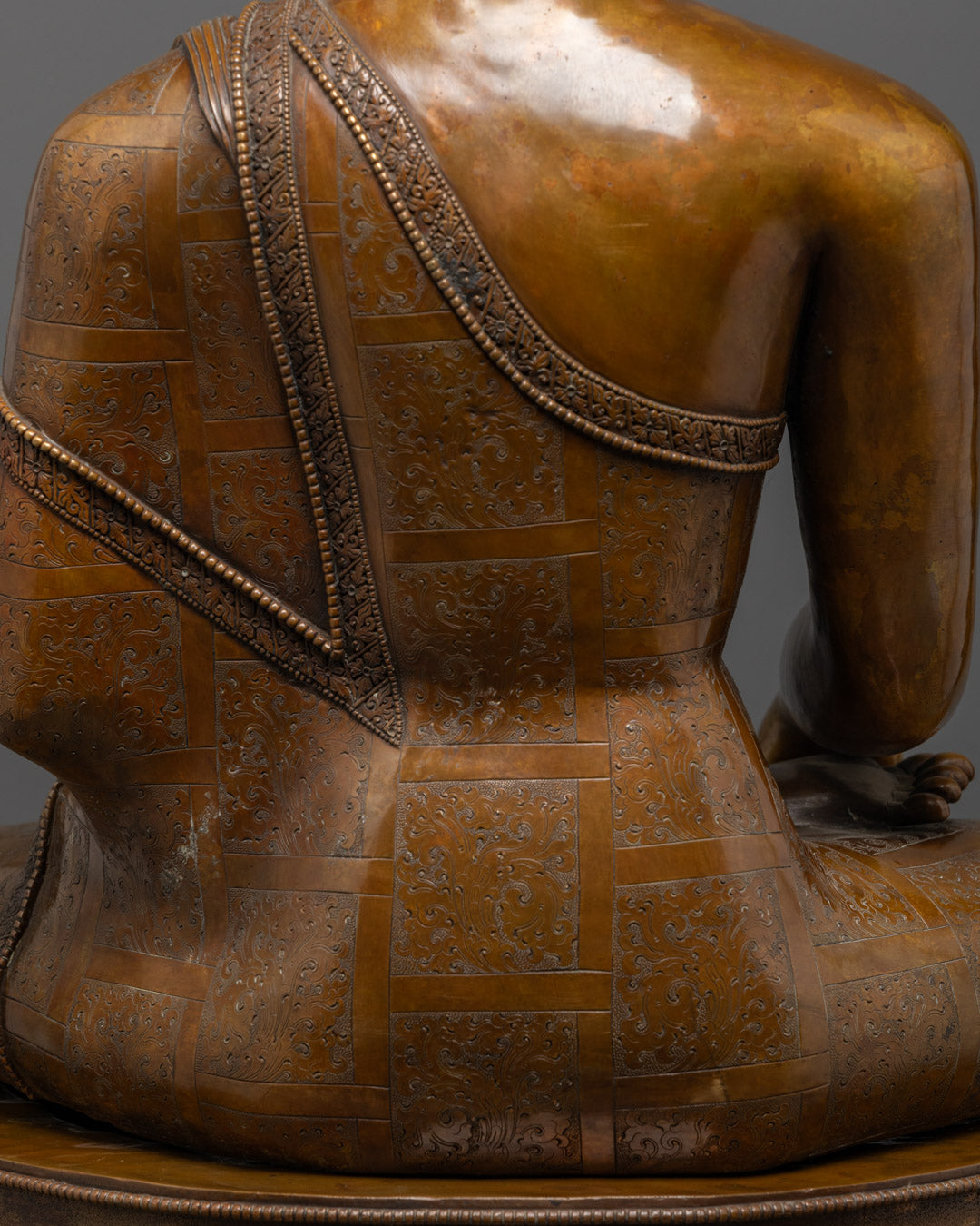 Authentic Oxidized Shakyamuni Buddha Statue | Spiritual Home Decor