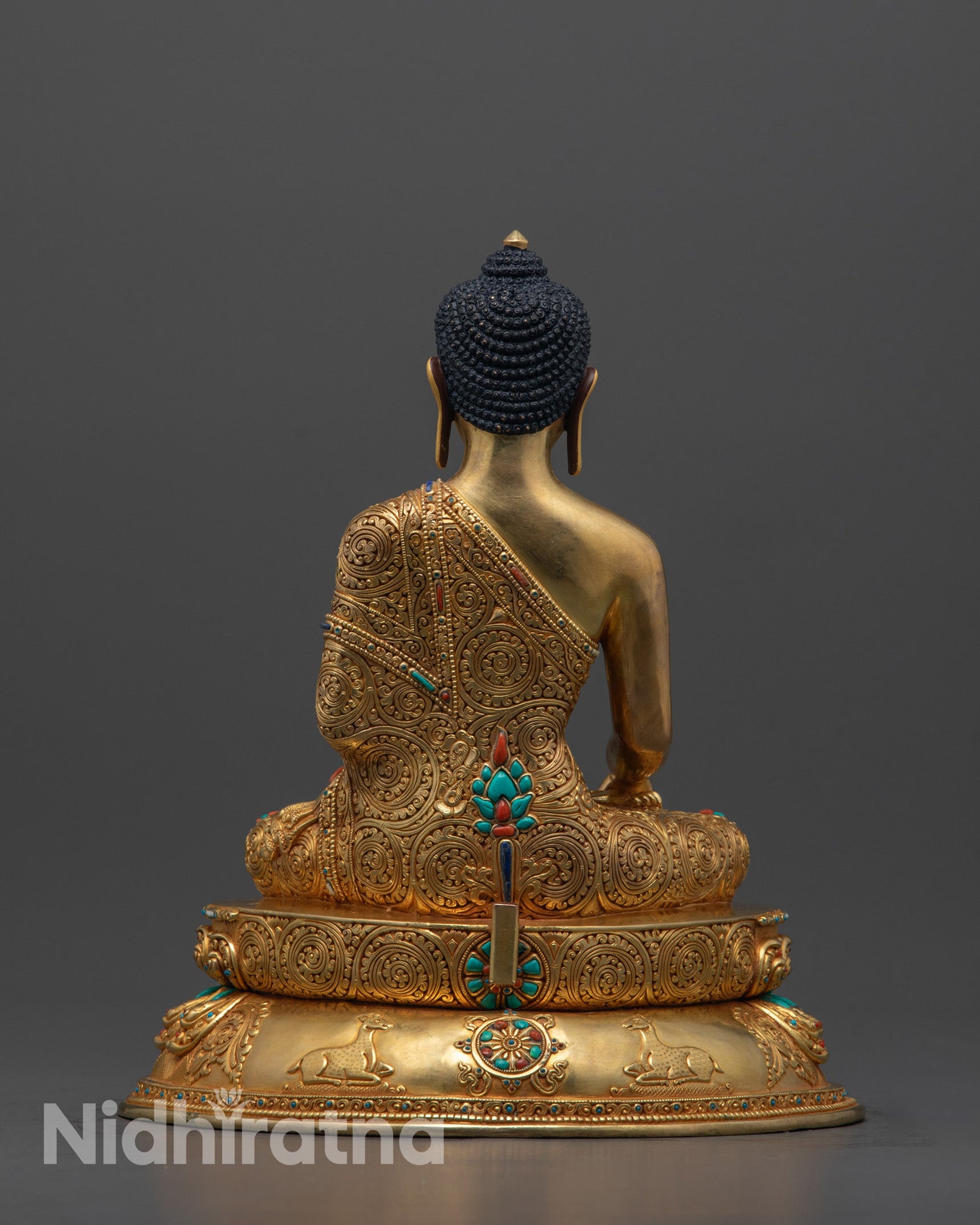 Buy Gold Fire Gilded Buddha Shakyamuni Statue