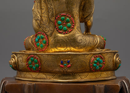 Buy Shakyamuni Buddha Statue | Fire-Gilded Spiritual Artwork