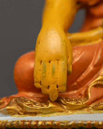 Nepalese Divine Buddha Shakyamuni Sculpture | Machine Made Artwork