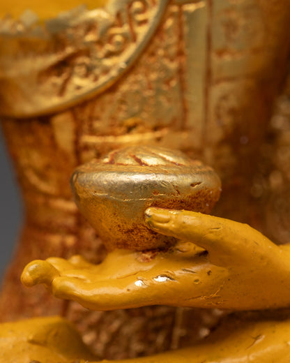 Majestic Shakyamuni Buddha Statue | Machine Made Art
