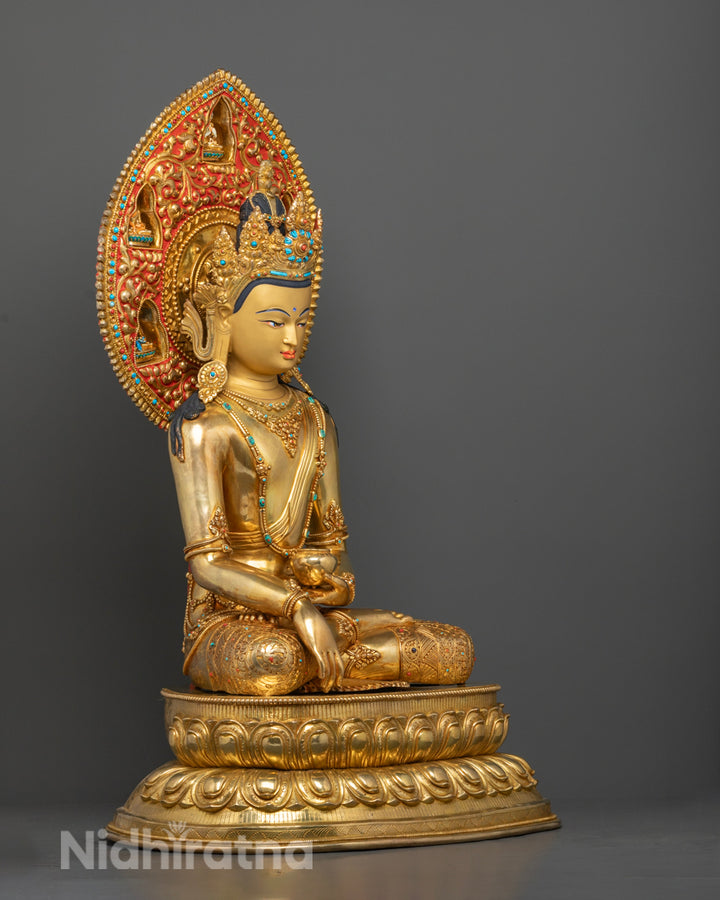 Tibetan Buddha Shakyamuni Statue | Sacred Artwork