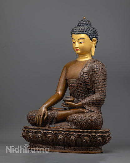 Oxidized Buddha Statue | Handmade in Nepal