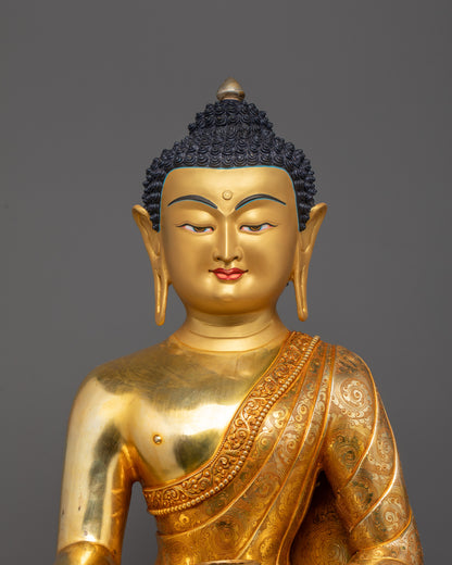 Beautiful Shakyamuni Buddha Statue | Traditional Nepalese Handmade