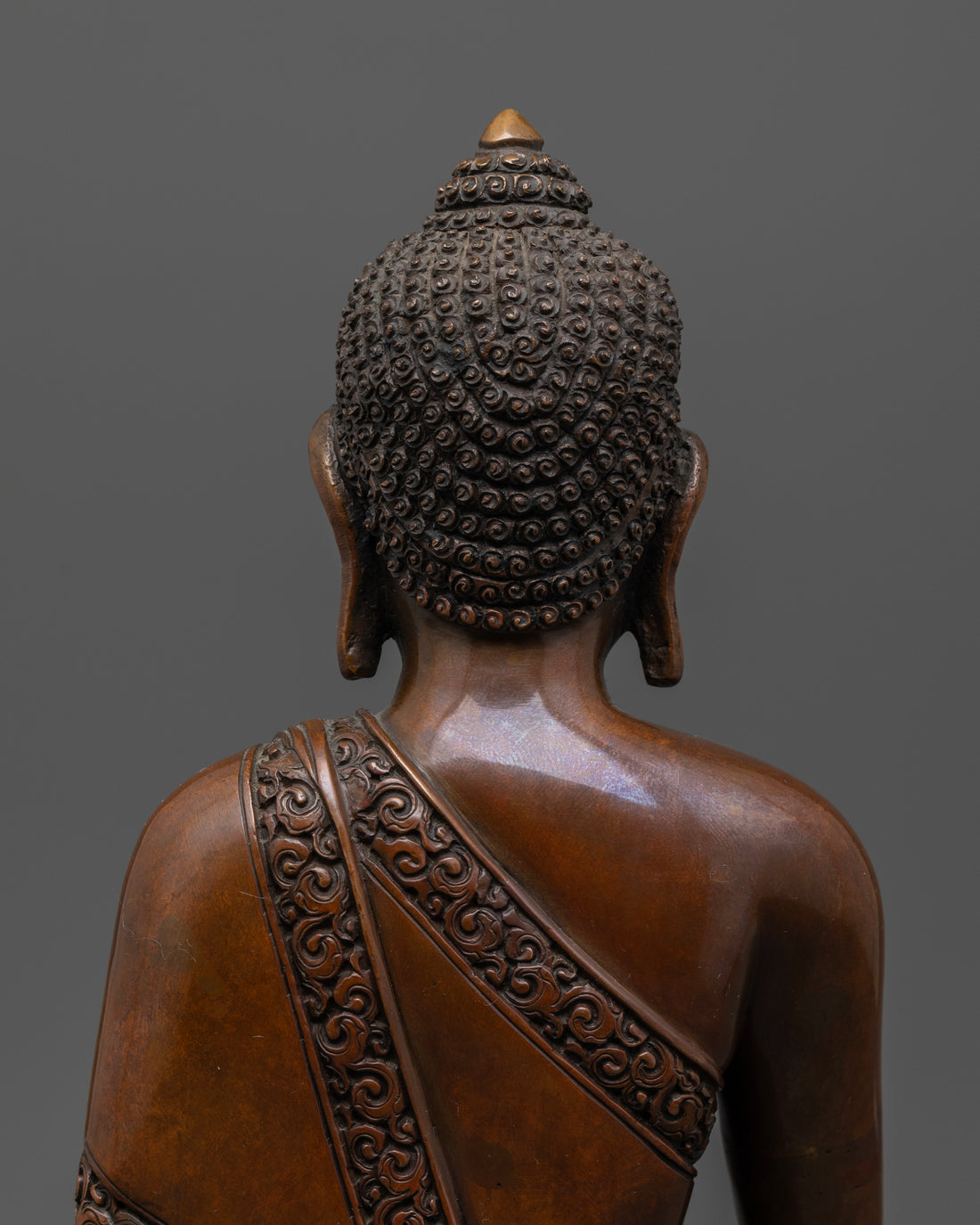 Oxidized Shakyamuni Buddha Statue