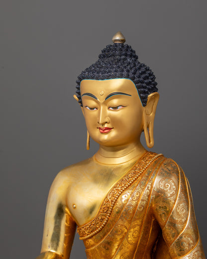 Beautiful Shakyamuni Buddha Statue | Traditional Nepalese Handmade