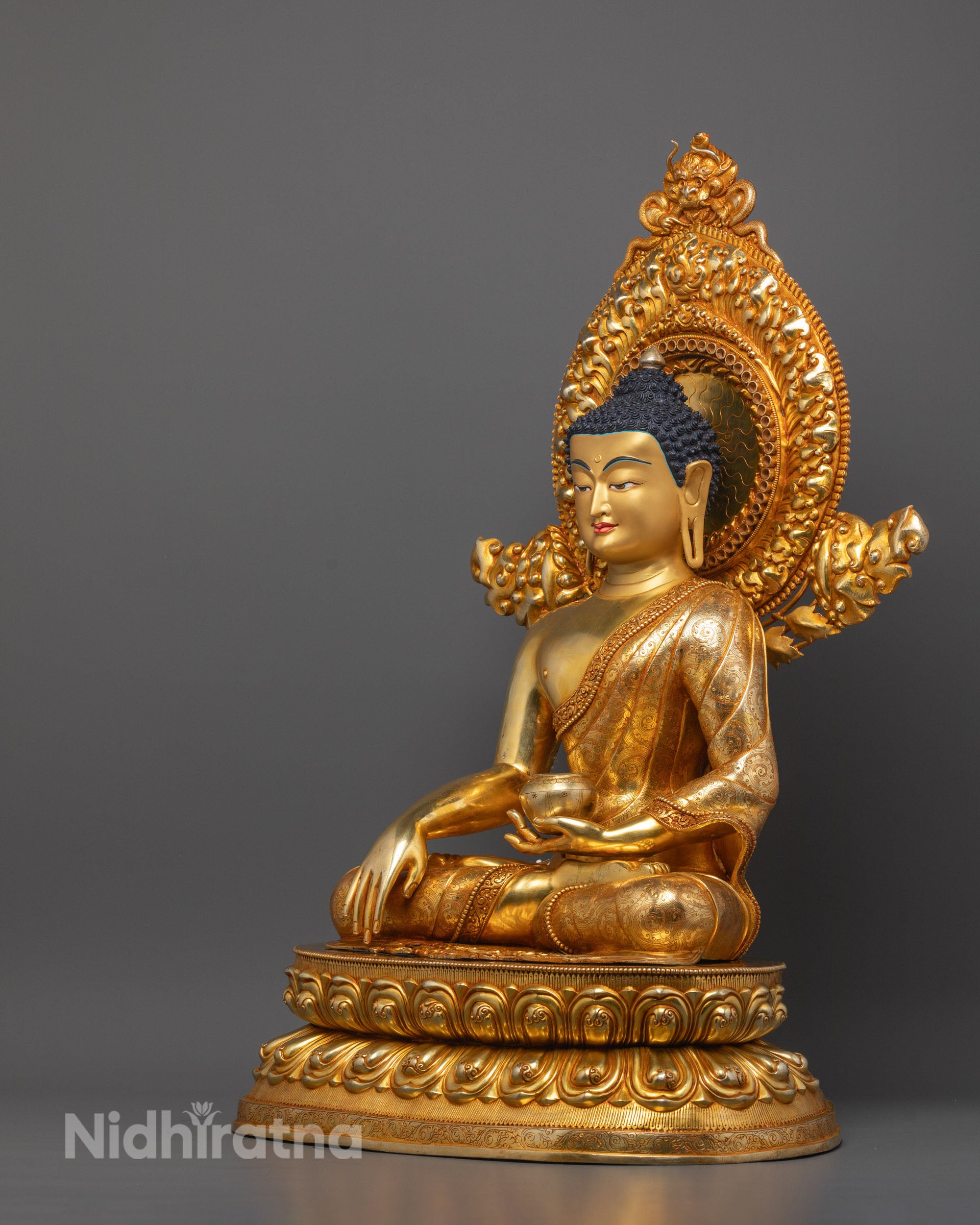 Beautiful Shakyamuni Buddha Statue | Traditional Nepalese Handmade
