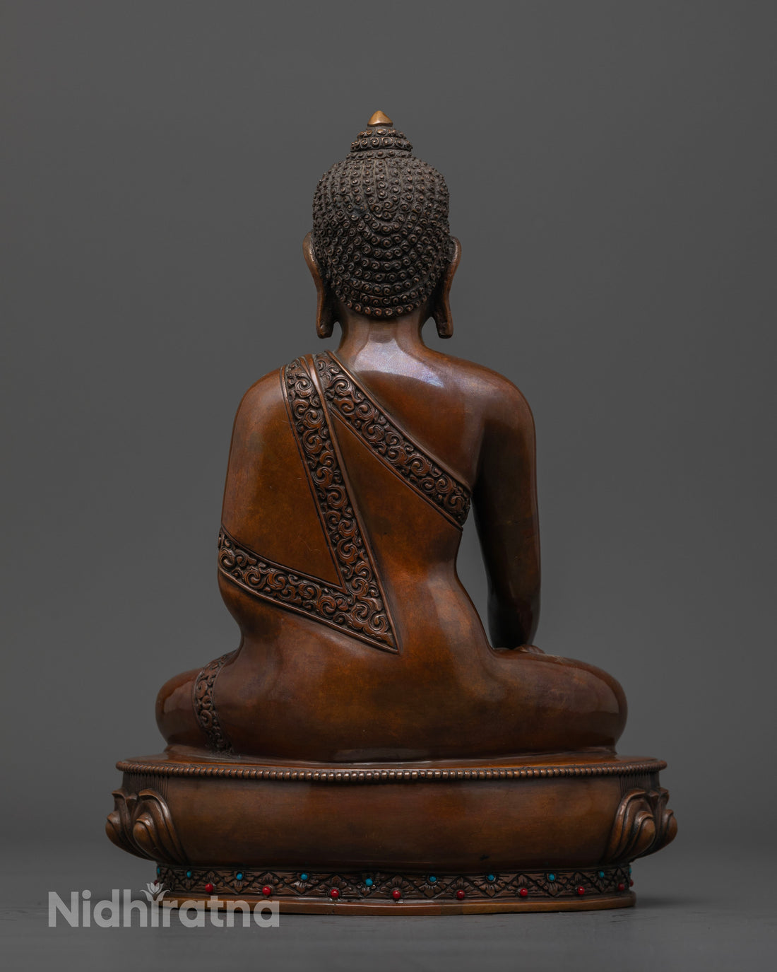 Oxidized Shakyamuni Buddha Statue