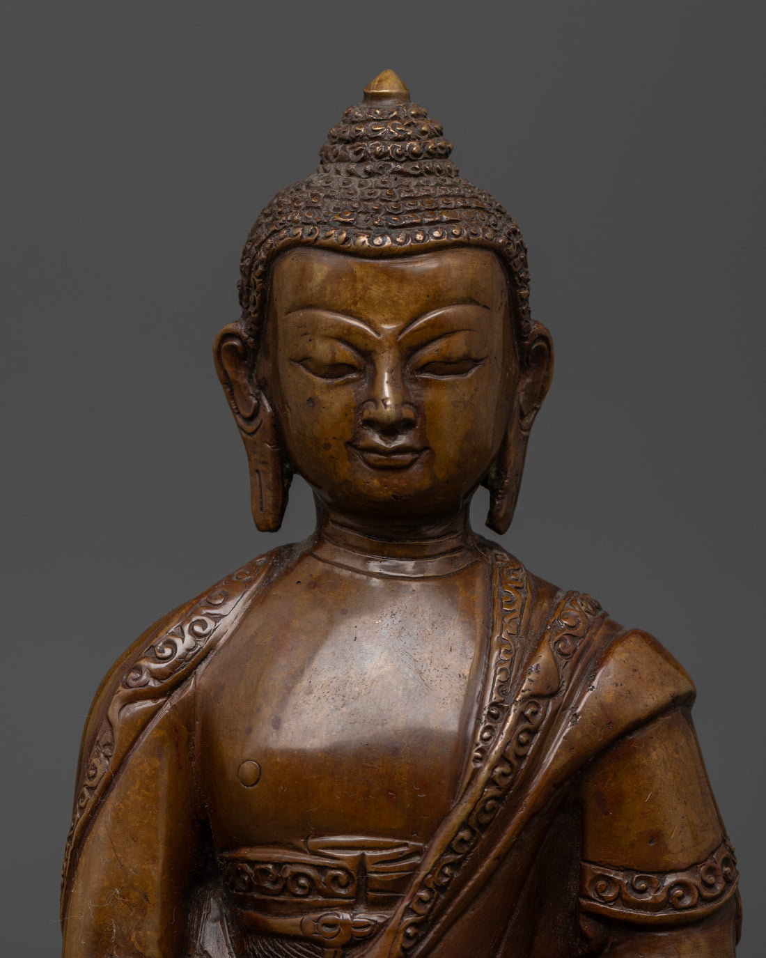 Oxidized Shakyamuni Buddha Statue | Mindfulness and Meditation