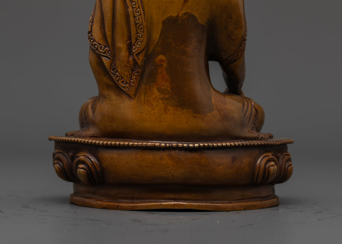 Oxidized Shakyamuni Buddha Statue | Mindfulness and Meditation