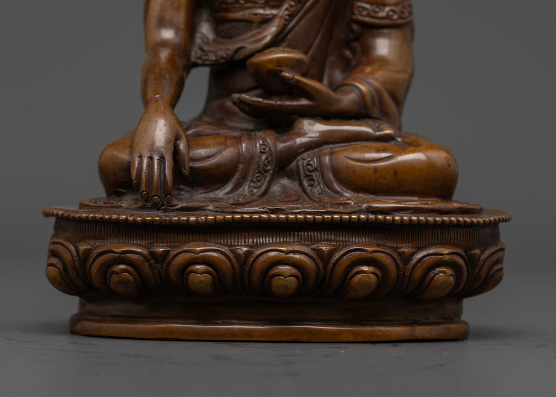 Oxidized Shakyamuni Buddha Statue | Mindfulness and Meditation